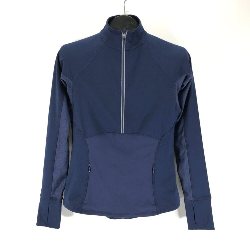 Athleta Tech Mesh Half Zip Pullover Women's XS Pocket Stretch Active Fitness Gym